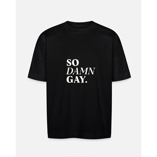 T-shirt, So Damn Gay, black