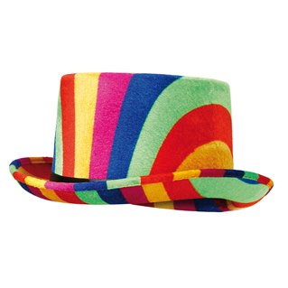 Top Hat Rainbow coloured