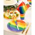 6 paper cups - rainbow