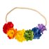 Headband with rainbow flowers