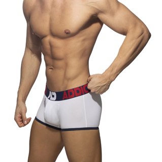 Open Fly Cotton Trunk, Navy