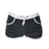 Shorts, insydd Jockstrap, svart/vit