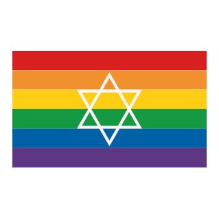 Rainbow Flag Star of David