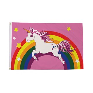 Unicorn -lippu, 90 x150