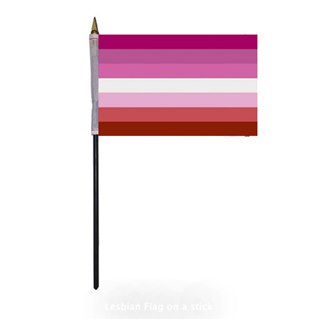 Liten Lesbian Pride på pinne