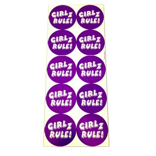 Klistermärke "Girlz Rule"