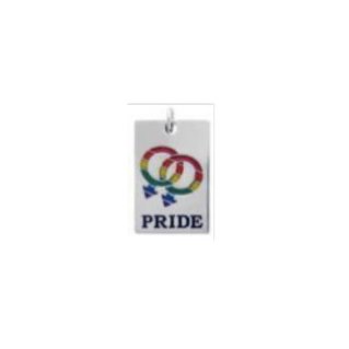 Double male Pride pendant