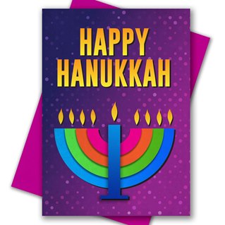Happy Gay Hanukkah Card