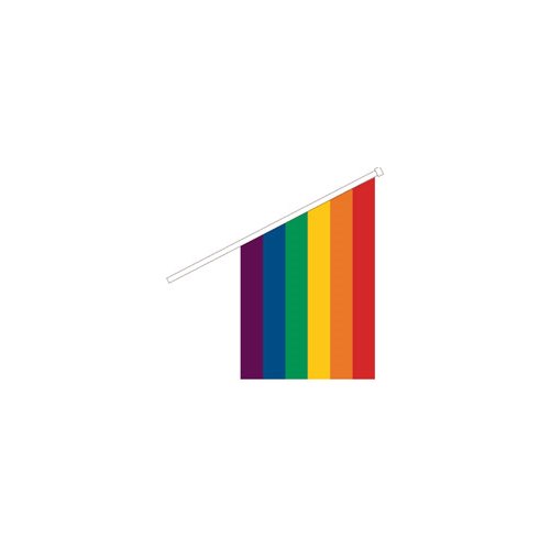 Kioskflagga - regnbågen