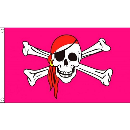 Vaaleanpunainen piraattilippu