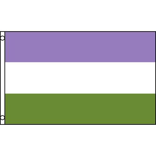 Gender Queer flaggan 90x150