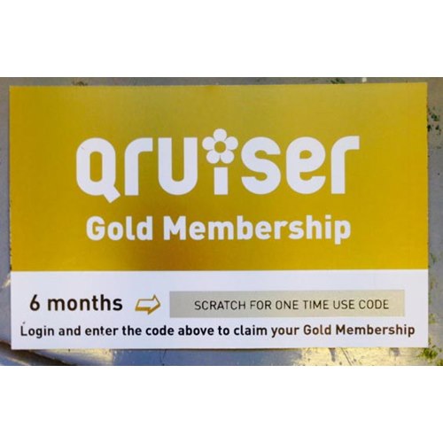 Qruiser Guldmedlemskap 6 månader