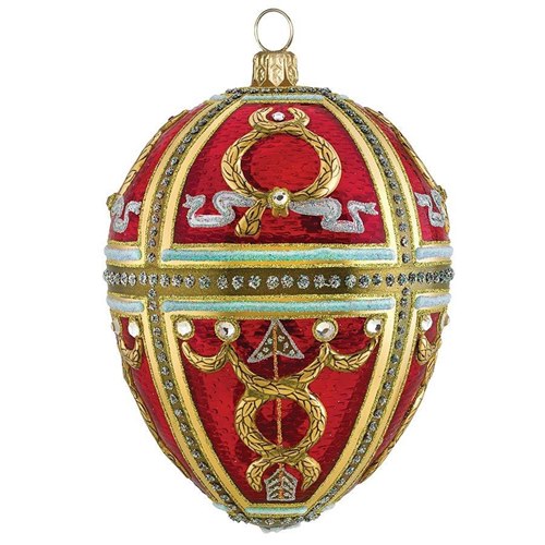 Red Russian Jeweled Egg