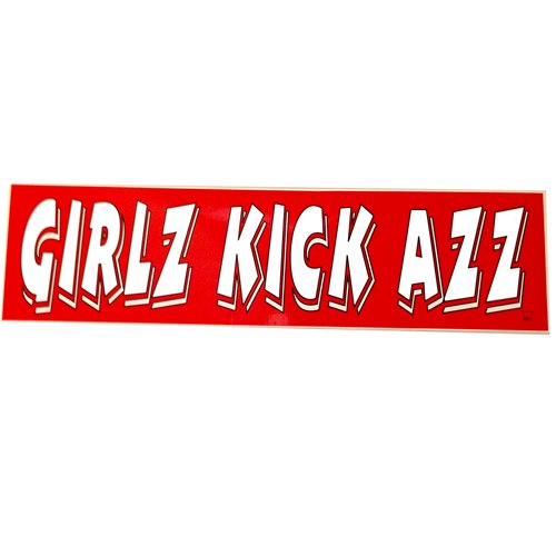 Bildekal "Girlz Kick Azz"