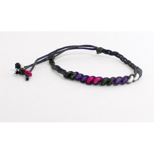 Bracelet with Leather Pride colors