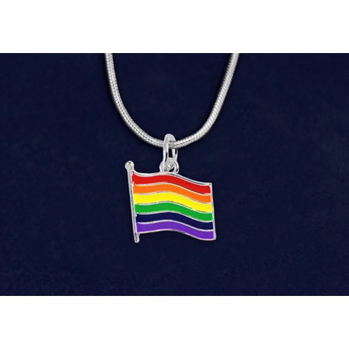 Rainbow Flag Necklace
