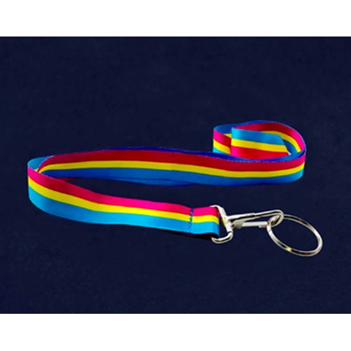 Pansexual Flag Colored Lanyards