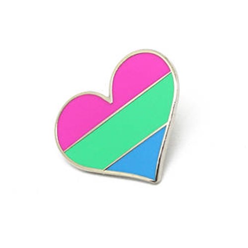 Lapel Heart Pin - Polysexual