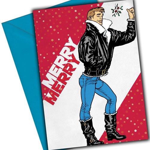Tom ofFinland Merry Merry Christmas Card