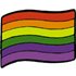 Sydd regnbågsflagga 30x45