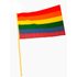6 Regnbågsflaggor XL på pinne