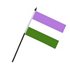 GenderQueer Flag On Stick