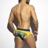 Floral Mesh Brief - Yellow