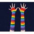 Rainbow Pride Fingerless Elbow Length Gloves
