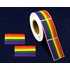 10 Rectangle Rainbow Stickers