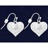 Heart Hanging Earrings Bi Pride