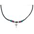 Trans Pride Beads with Cross