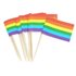 Coctailpinnar med regnbågsflaggor