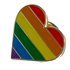 PIN - Rainbow heart 17 mm