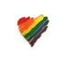 Abstract Rainbow Heart PIN