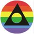 Badge Al Anon on rainbow