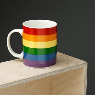 Rainbow Flag Porcelain Mug