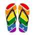 Pride flip flops