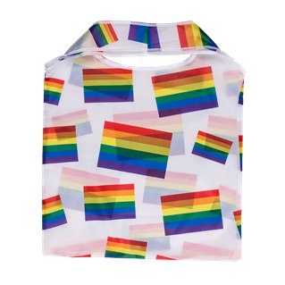Foldable shopping bag, Rainbow flags