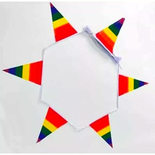 Flaggspel 27 trianglar Regnbågen