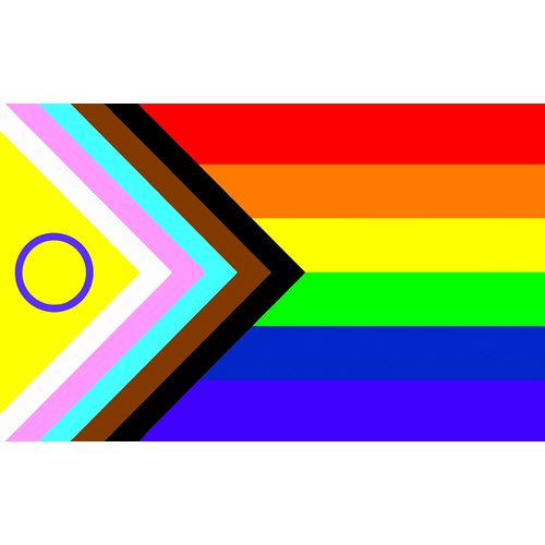 Inclusive Progress Pride Flag, 60 x 90